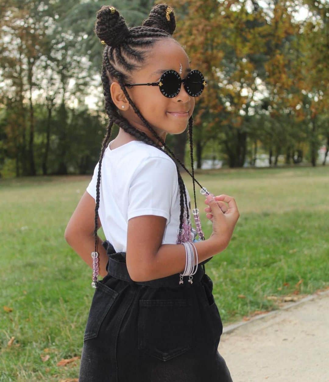 I N S T A B R A I Dのインスタグラム：「Instabraider of the Week 🌟 the beautiful 7 year old influencer @meissane.world 🤍」
