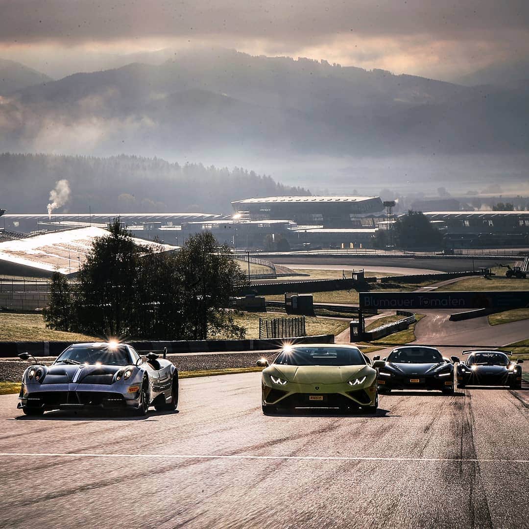 パガーニ・アウトモビリのインスタグラム：「The #PZeroExperience is always something extraordinary. This time we had the opportunity to push the Huayra BC on the twists and turns of the ultimate playground: The Red Bull Ring. ⠀ ⠀ Thank you very much @pirelli for making this possible!⠀ ⠀ #Pirelli #PZero #TrackAdrenaline #ThePerfectFit #pagani #huayra #huayrabc」