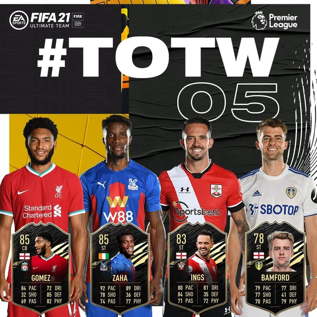 プレミアリーグさんのインスタグラム写真 - (プレミアリーグInstagram)「4️⃣ #PL stars have made the @easportsfifa #TOTW 🌟  #FIFA21」10月29日 3時01分 - premierleague