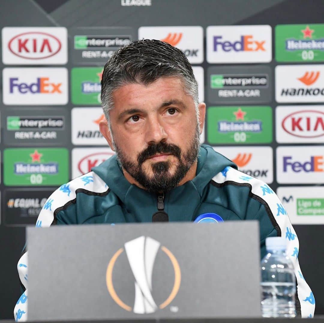 SSCナポリさんのインスタグラム写真 - (SSCナポリInstagram)「🎙 #Gattuso “Abbiamo il dovere di giocare al massimo in tutte le competizioni” 🇬🇧 "We have a duty to give our all in every competition"  🏆 #RealSociedadNapoli #UEL   💙 #ForzaNapoliSempre」10月29日 3時58分 - officialsscnapoli