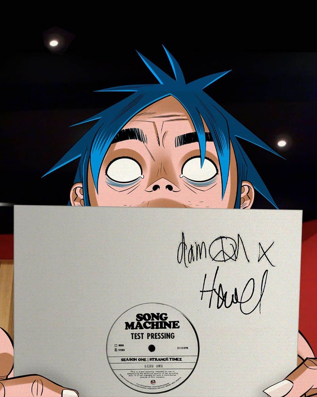 Gorillazさんのインスタグラム写真 - (GorillazInstagram)「Time is running out for YOU to get your hands on one of these SIGNED Song Machine Test Pressings, just like 2D. So what are you waiting for?  👉 gorill.az/testpress (UK only désolé!)  READ ALL ABOUT IT 👀 ⭐⭐⭐⭐ - @Guardian ⭐⭐⭐⭐ - @nmemagazine  ⭐⭐⭐⭐ - @mojo4music」10月29日 4時01分 - gorillaz