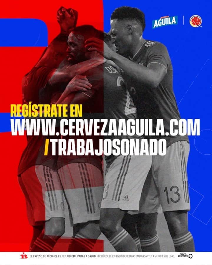 サッカー コロンビア代表チームのインスタグラム：「#ElTrabajoSoñado  @cervezaaguila」