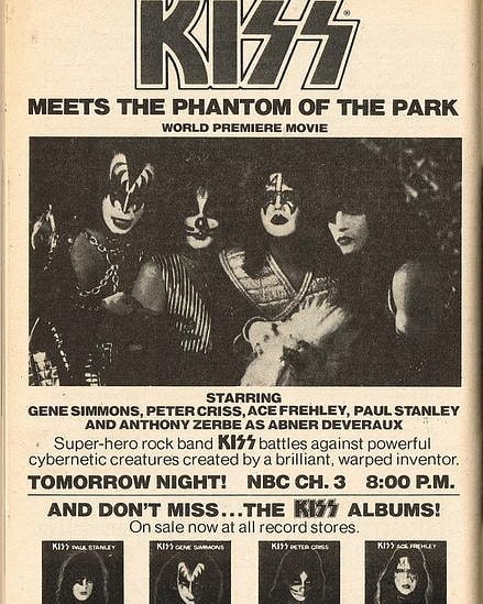 KISSさんのインスタグラム写真 - (KISSInstagram)「#KISSTORY - October 28, 1978 - #KISS Meets The Phantom of the Park airs as the NBC Movie Of The Week.  Did you watch the first airing in 1978?」10月29日 5時45分 - kissonline