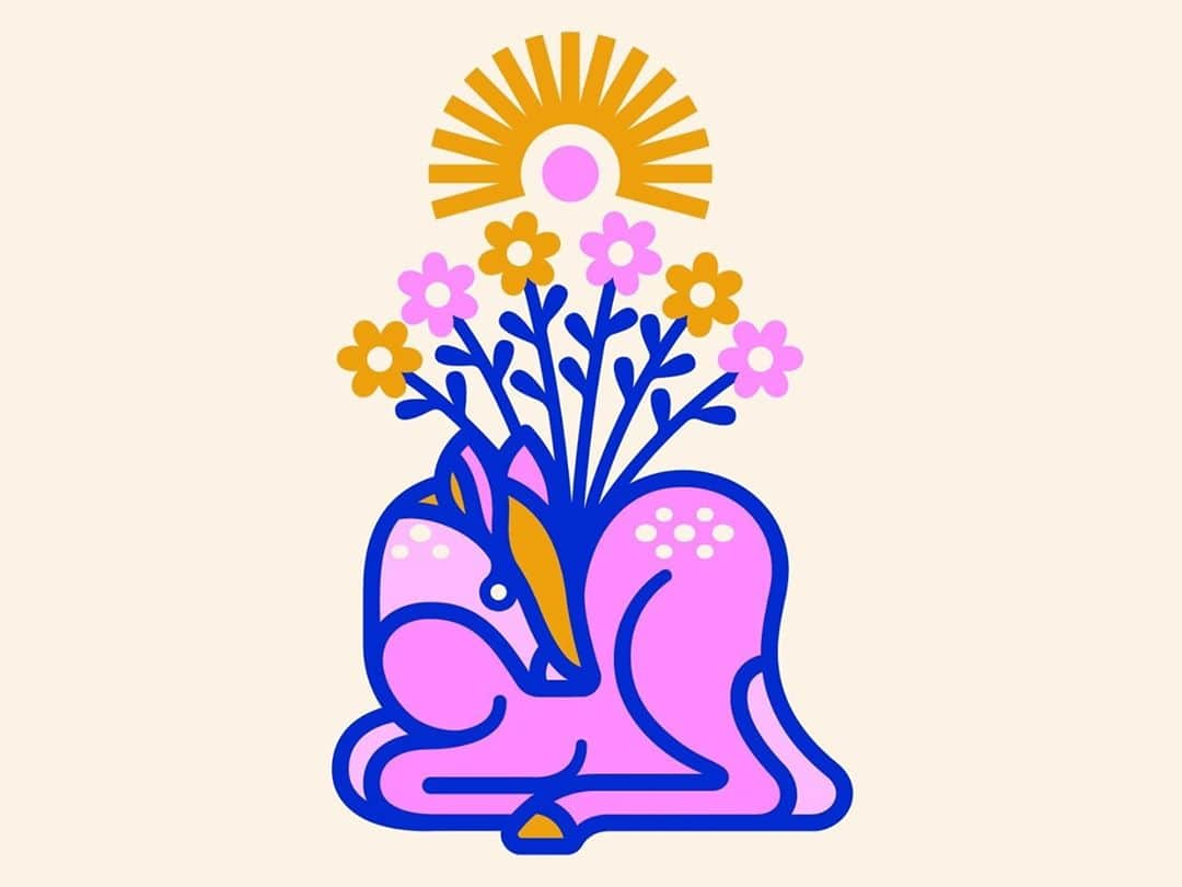 Dribbbleさんのインスタグラム写真 - (DribbbleInstagram)「Peace Deer by Alex Perez ⠀ ⠀ #dribbble #design #illustration #peace #branding #dribbblers」10月29日 5時57分 - dribbble