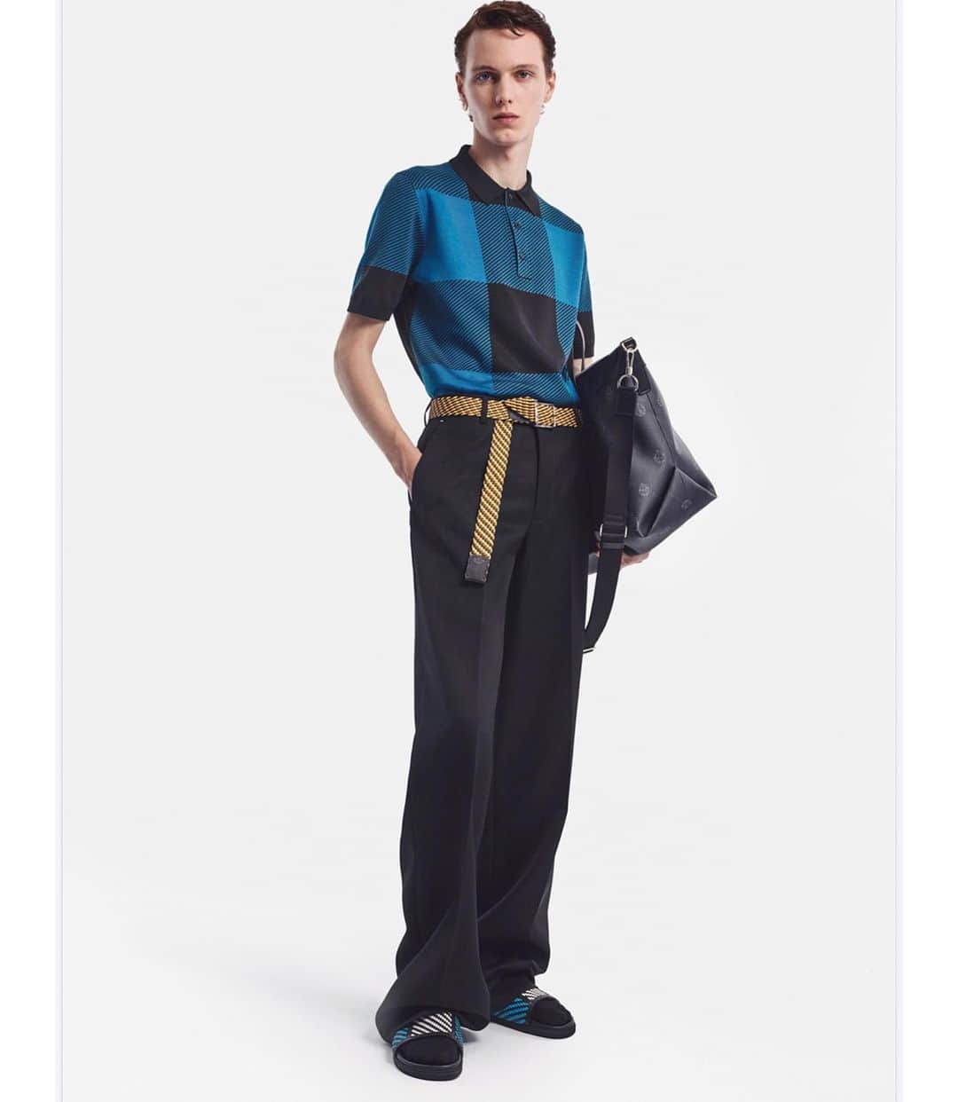 クリスヴァンアッシュのインスタグラム：「NEW SUMMER ‘20 @BERLUTI COLLECTION LOOKBOOK OUT NOW ON VOGUE RUNWAY  PHOTO @valentinbgiacobetti  STYLING @mauricionardi  MODEL @daan.de.maan  #berluti #krisvanassche」