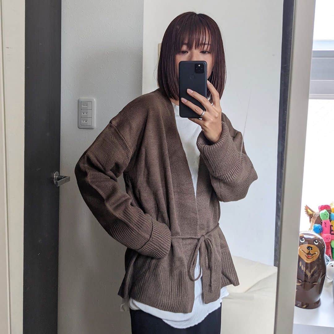 Aya（高本彩）さんのインスタグラム写真 - (Aya（高本彩）Instagram)「私服ー🤎 このカーディガンめちゃくちゃ使える。。  @fifth_store #fifth#フィフス#私服#ウエストマークニットカーディガン#カジュアル」10月29日 17時09分 - aya_dream04