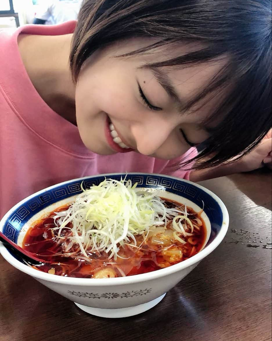 福田成美のインスタグラム：「🍜🔥」