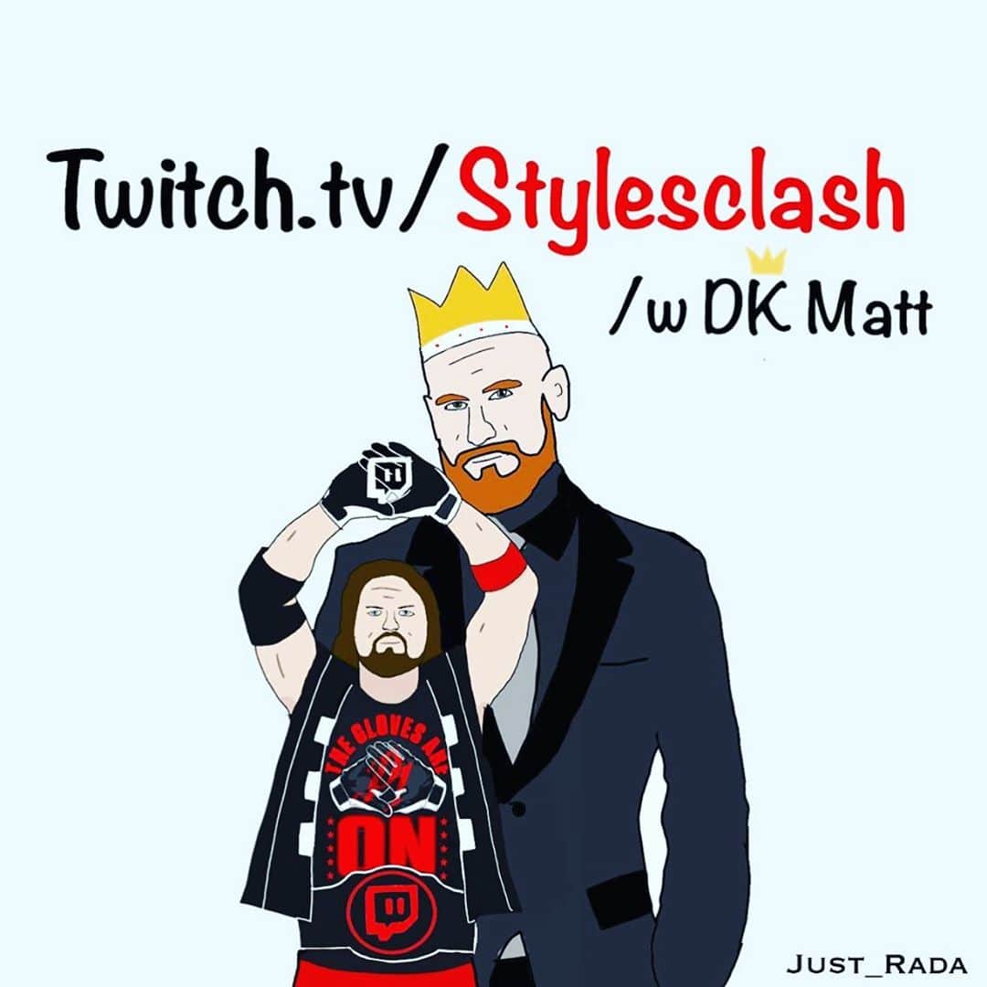 アレン・ジョーンズのインスタグラム：「Twitch.tv/stylesclash at 10pm with special guest Twitch.tv/DramaKingMatt」