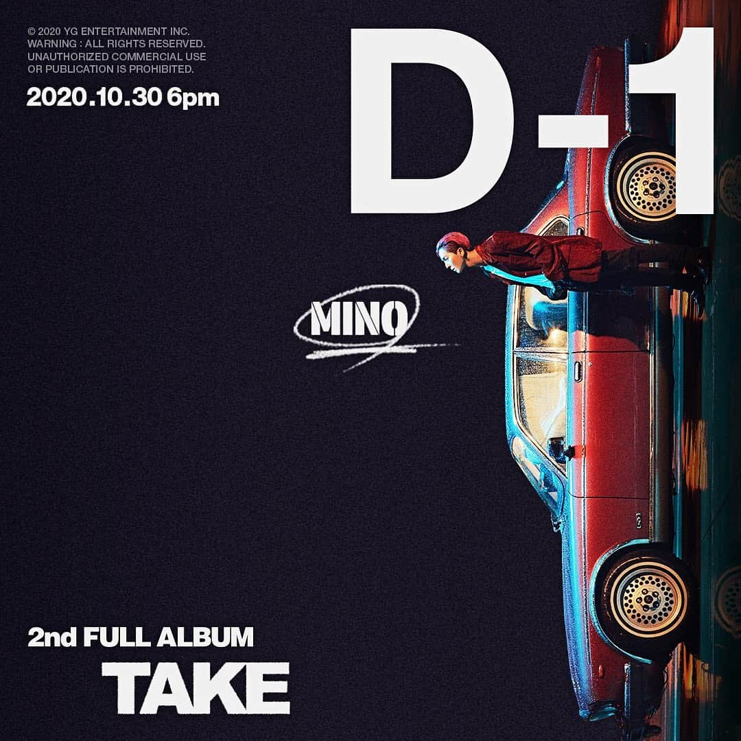 WINNERさんのインスタグラム写真 - (WINNERInstagram)「[🎬MINO🎬] D-1, 2nd FULL ALBUM 'TAKE' ⠀ #MINO #송민호 #WINNER #위너 #2ndFULLALBUM #TAKE #MINO_TAKE #MINO_Runaway #D_1 #20201030_6PM #YG」10月29日 9時00分 - winnercity