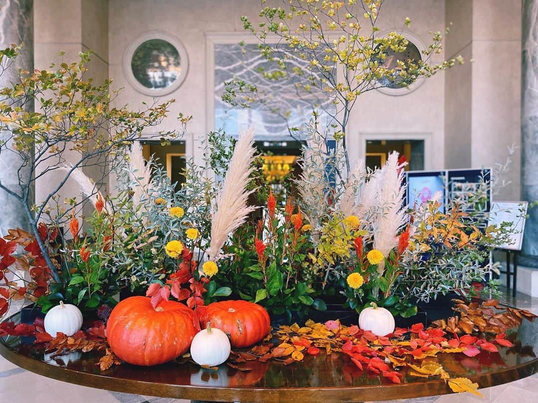 横浜ロイヤルパークホテルのインスタグラム：「今週末はハロウィン。 週末の予定はお決まりですか🎃？  #横浜ロイヤルパークホテル #yokohamaroyalparkhotel #横浜 #yokohama #ホテル #hotel #ハロウィン #halloween #happyhalloween #ホテルロビー #ロビー装花 #hotelflowers #thepreferredlife #royalparkhoteljp」