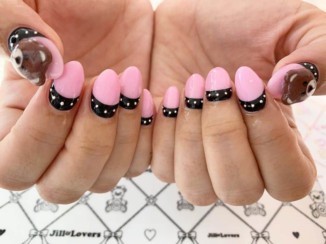 mamijinguのインスタグラム：「@candymiiiki  みきちゃんの💅✨  #jillandlovers #nail #nailart #paragel #gelneil#gel #ネイル #ネイルアート #me #look #love #かわいい」