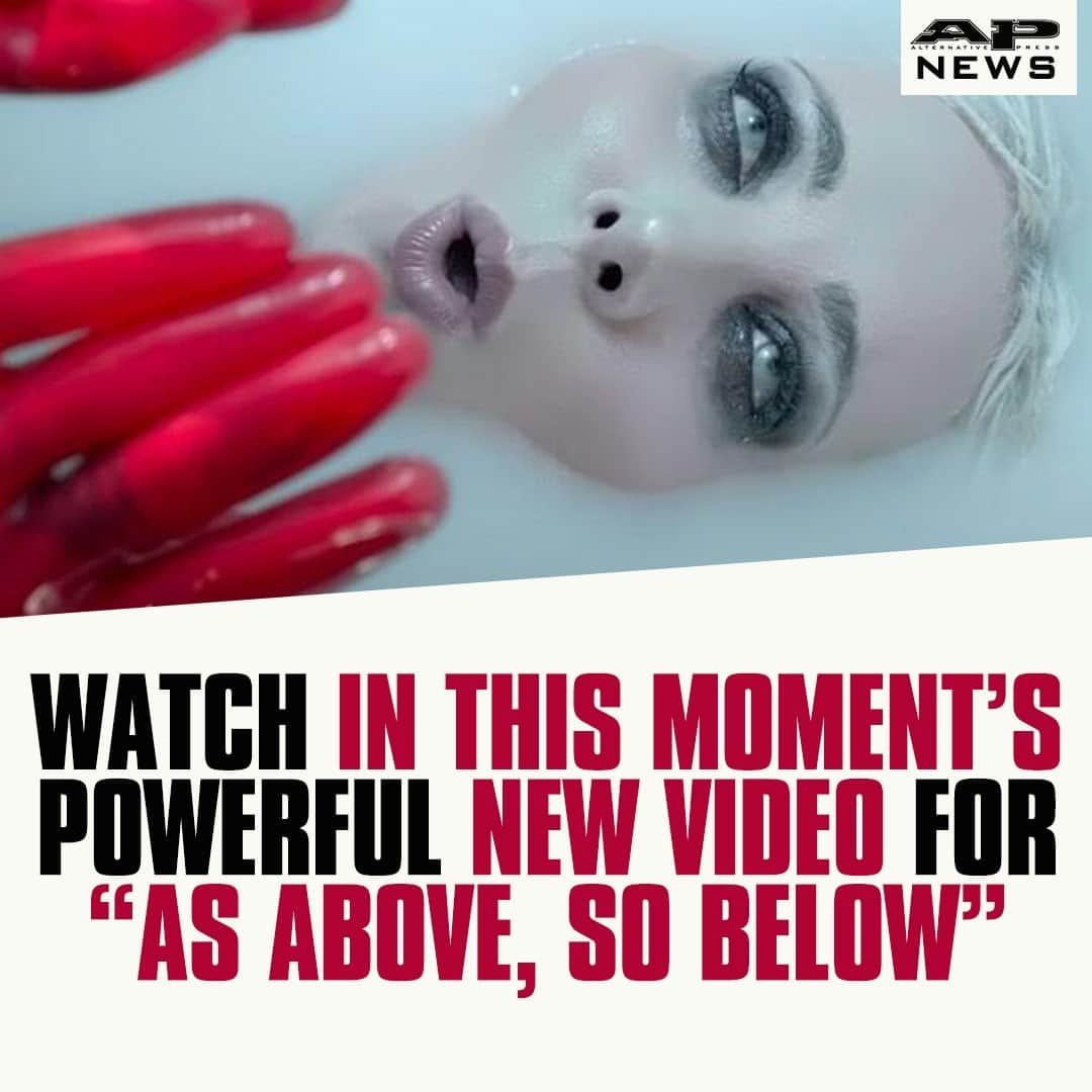 Alternative Pressさんのインスタグラム写真 - (Alternative PressInstagram)「WATCH: @inthismomentofficial find optimism in even the darkest of times in their powerful new video for “As Above, So Below”⁠ LINK IN BIO⁠ .⁠ .⁠ .⁠ #inthismoment #itmofficial #inthismomentofficial #asabovesobelow #inthismomentasabovesobelow #altpress #alternativepress」10月29日 11時01分 - altpress