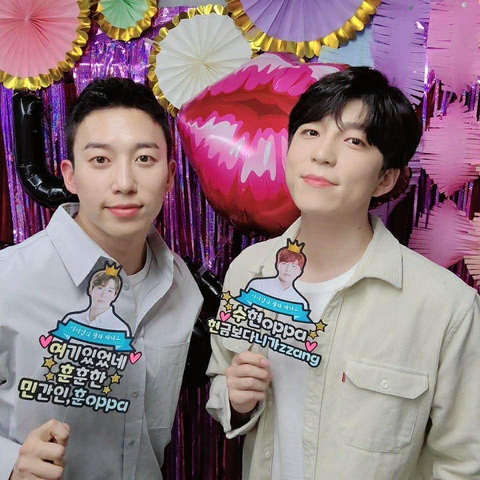 U-KISS（ユーキス）のインスタグラム：「[#유키스] '랄라라디오' 너무 즐거웠어요❣  #UKISS #SOOHYUN #수현  #HOON #훈 #국방FM #이미엽의랄라라디오」