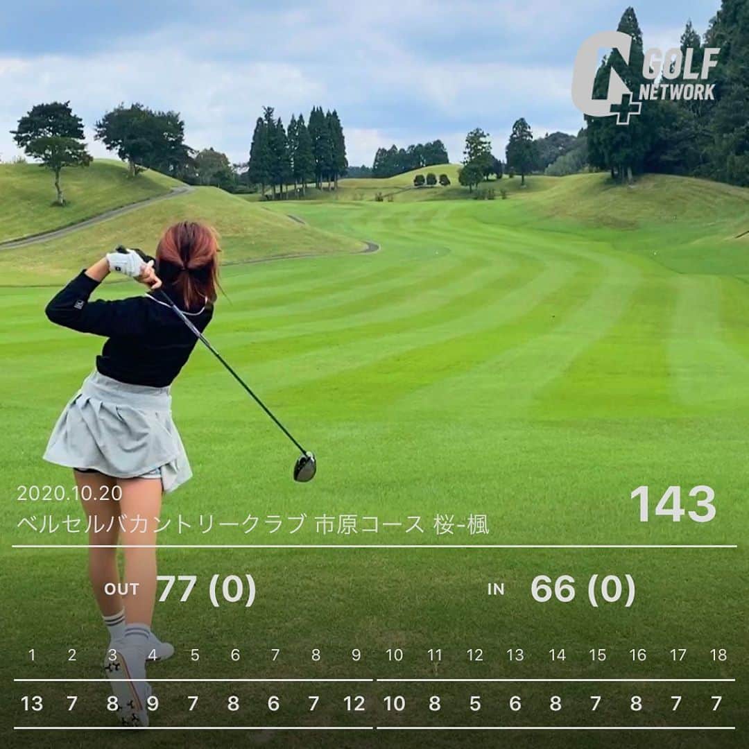 笠原美香さんのインスタグラム写真 - (笠原美香Instagram)「⛳️ こんなアプリあるんだね😳 テンションあがるw これは2回目のラウンドした時の😱 #ゴルフ#golf #ゴルフ初心者 #ゴルフ女子 #golfnetwork #温泉付き」10月29日 13時20分 - mika.k419