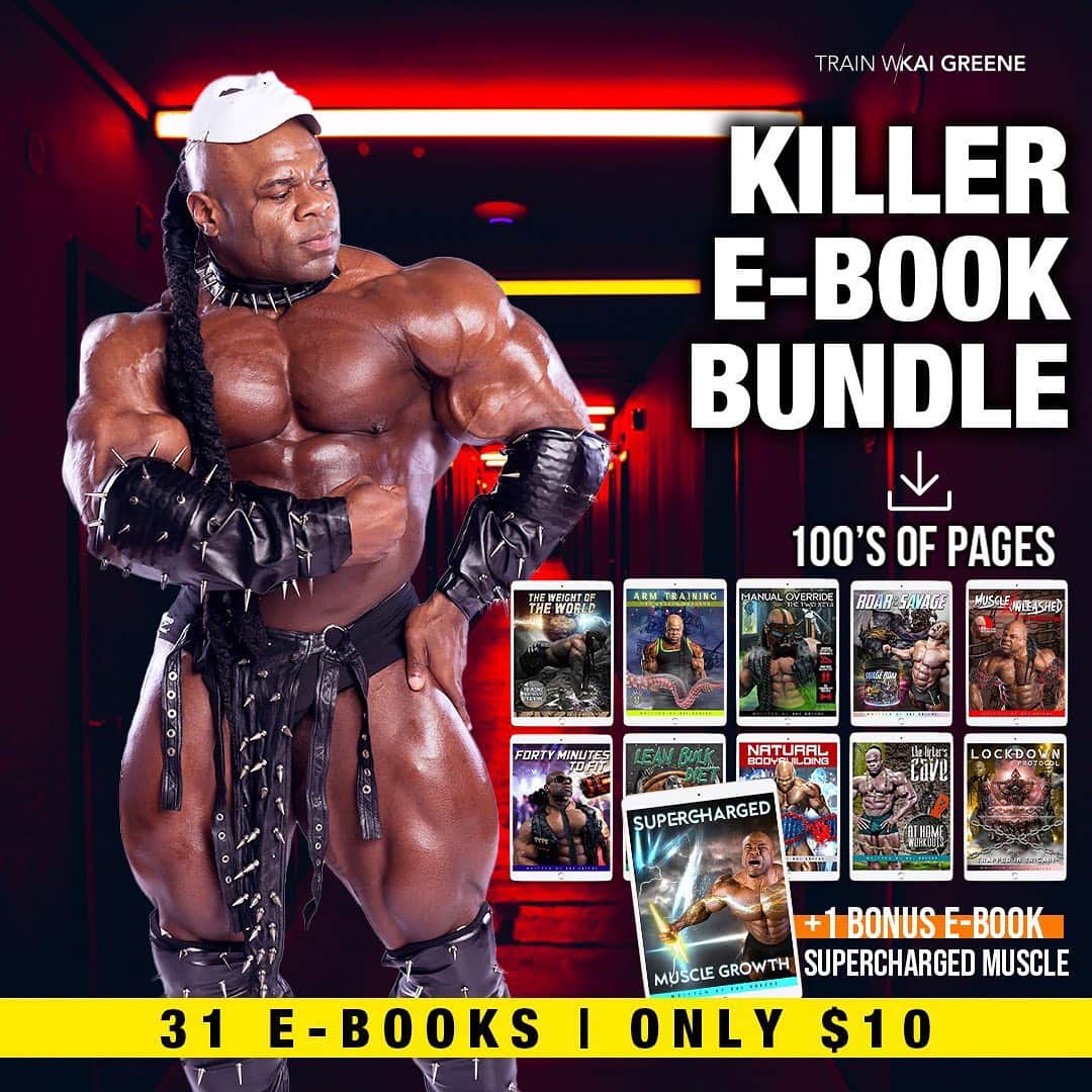 カイ・グリーンのインスタグラム：「🔥31 PROGRAMS $10.00🔥 New workouts along with the fundamental principles for nutrition, training, and better insight to improving your physique —> Go To Trainwithkai.com  ✅Learn how to calculate your caloric intake. Find the foods that build quality muscle. ✅Be able to create your own diet week after week. ✅If you’re ready to give it your all then get ready bc we provide you day by day workouts to follow for Weeks. ✅Get the exact number of sets, reps, and rest you need to building your perfect physique.」