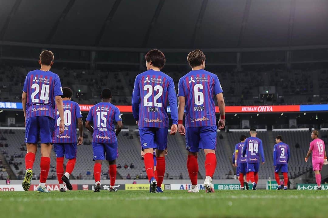 小川諒也のインスタグラム：「応援ありがとうございました。 切り替えて次こそは勝利できるよう準備していきます！ #fctokyo #小川諒也」