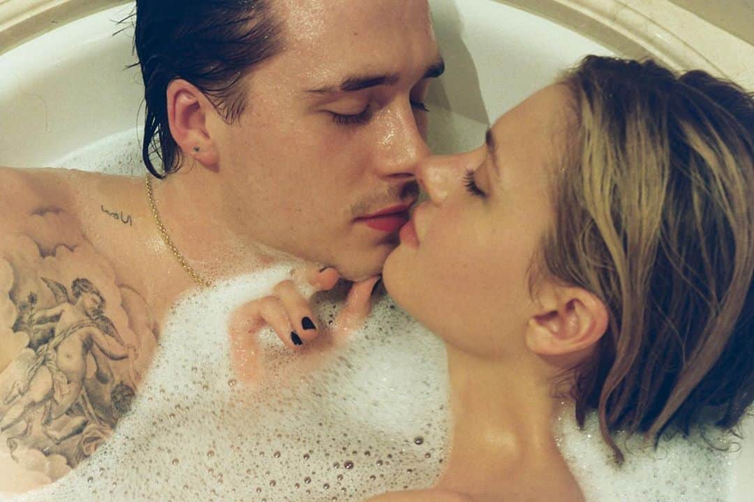 のインスタグラム：「Nicola Peltz & Brooklyn Beckham. Shot in Paris at the Ritz pre pandemic. ❤️」