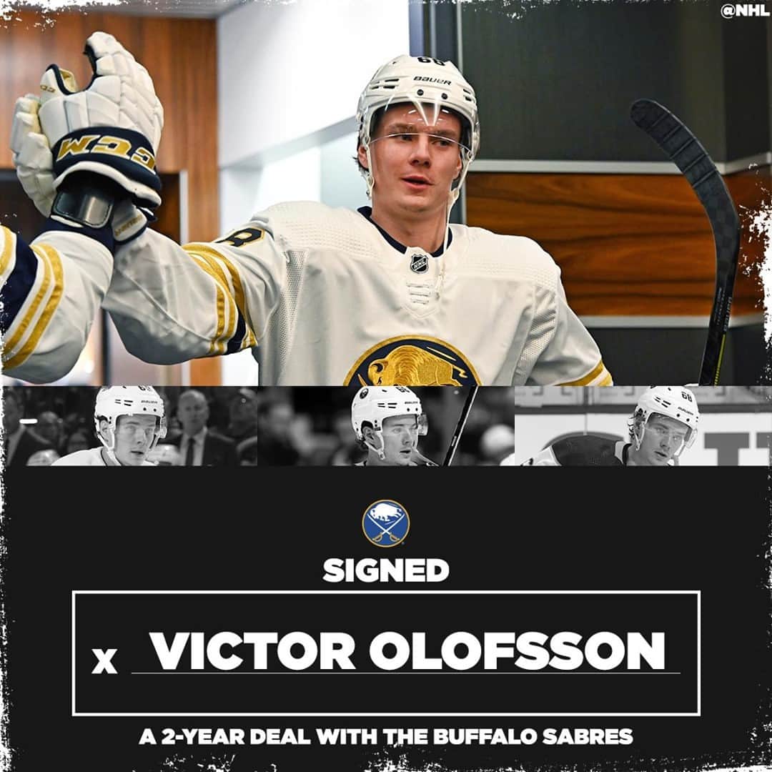 NHLさんのインスタグラム写真 - (NHLInstagram)「Victor Olofsson (@victorolofson) has agreed to terms on a 2-year deal with the @buffalosabres❗」10月30日 1時58分 - nhl
