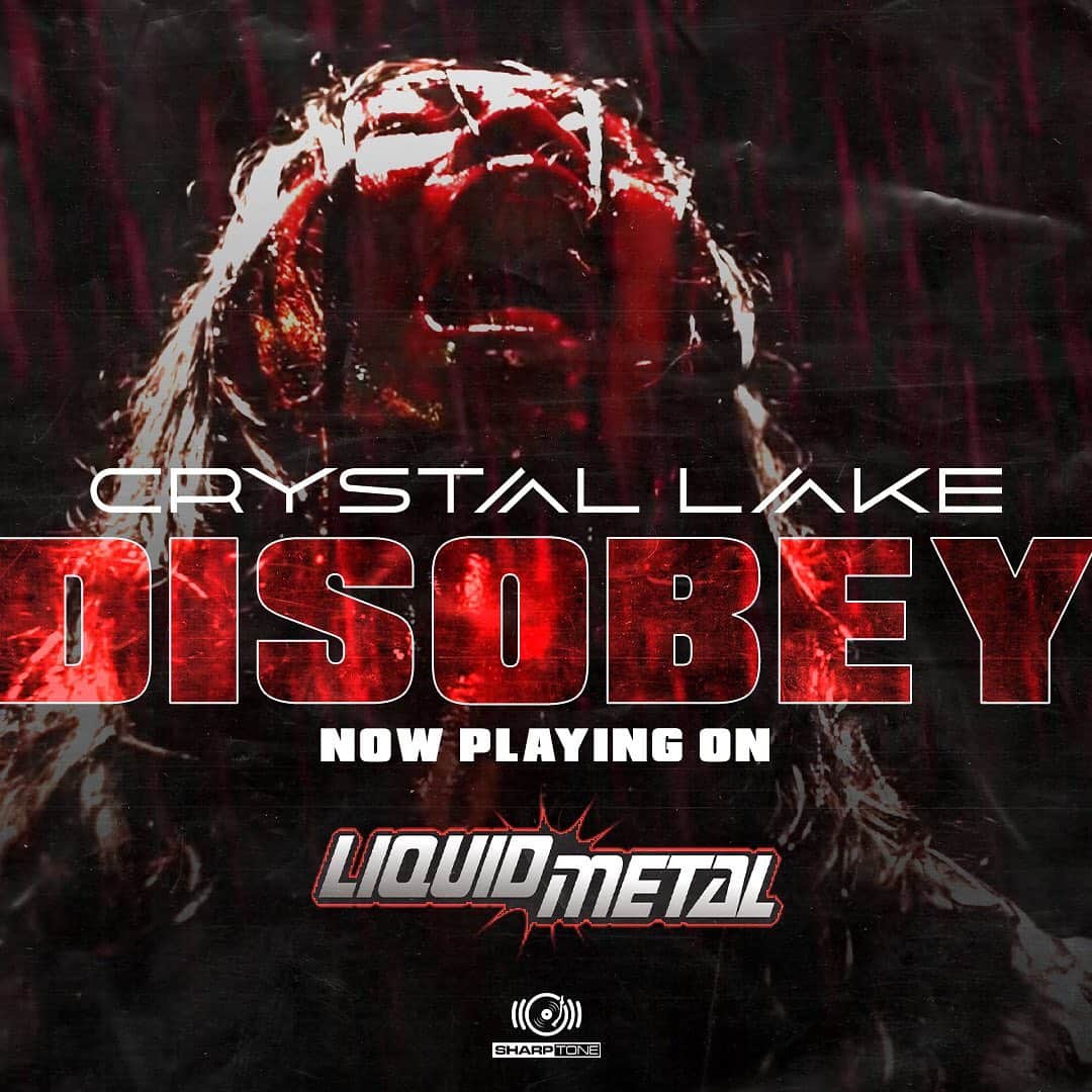 Crystal Lakeのインスタグラム：「Big shout out to @josemangin and @sxmliquidmetal for starting to play Disobey on the air waves this week.」