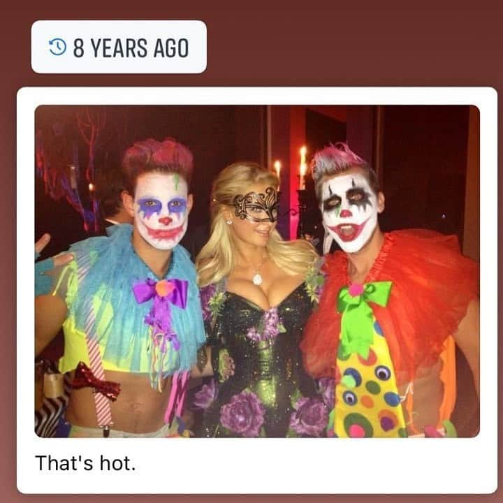 ランス・バスさんのインスタグラム写真 - (ランス・バスInstagram)「I love a good 8 year reminder that @parishilton invited us to her Halloween party but failed to mention it was a masquerade!! 😂😂😂😂😂😂😂😂😂😂😂 We kinda stuck out and I think most people thought we were the entertainment. One of my favorite memories! #LanceScares? 🤷🏼‍♂️」10月30日 2時53分 - lancebass