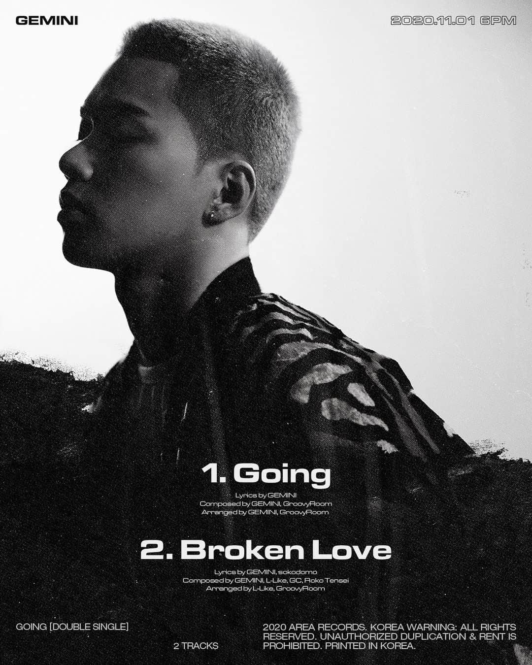 ソン・ファミンさんのインスタグラム写真 - (ソン・ファミンInstagram)「GEMINI [Going]  ⠀ Tracks 1. Going 2. Broken Love ⠀ 2020.11.01 6PM (KST) ⠀」10月29日 18時26分 - hwimmm