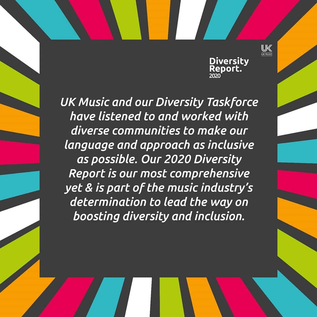 PRS for Musicさんのインスタグラム写真 - (PRS for MusicInstagram)「➡️ We welcome the @_ukmusic Diversity Report 2020 and are proud to support and commit to the Ten-Point Plan, a much-needed and progressive course of action, devised to encourage and importantly, sustain diversity at every level.   Read our commitments LINK IN BIO #UKMusicdiversity #UKMusic #diversity #inclusion」10月29日 18時41分 - prsformusic