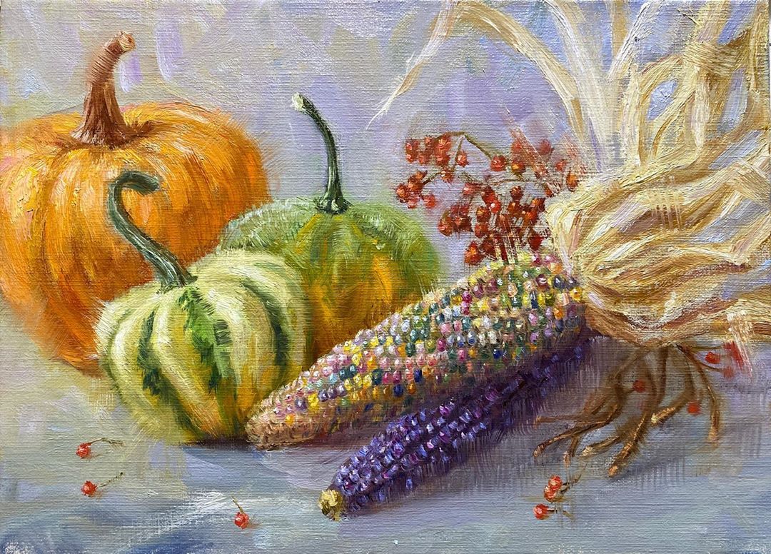のインスタグラム：「🎃🌽👻  #Halloween #ハロウィン #ハッピーハロウィン #アート #アーティスト #アートワーク  #アートコレクター #画家 #美術館 #作品 #絵画展 #アートのある暮らし #絵画のある暮らし #絵のある暮らし #アート好きな人と繋がりたい #ギャラリー #個展  #油絵 #画廊 #神戸 #三宮 #北野坂 #西宮 #art #artwork #gallery #artist #exhibition #古賀陽子 #yokokoga」