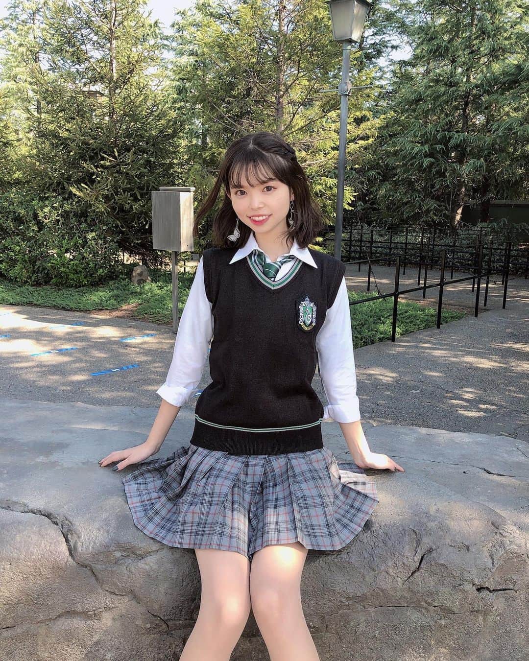 北川瑛里奈さんのインスタグラム写真 - (北川瑛里奈Instagram)「一応スリザリンっぽくした💚 : : #fashion  #helloween  #harrypotter  #usj #trip  #fitness  #fitnessgirl」10月29日 19時53分 - elena_kitaoka
