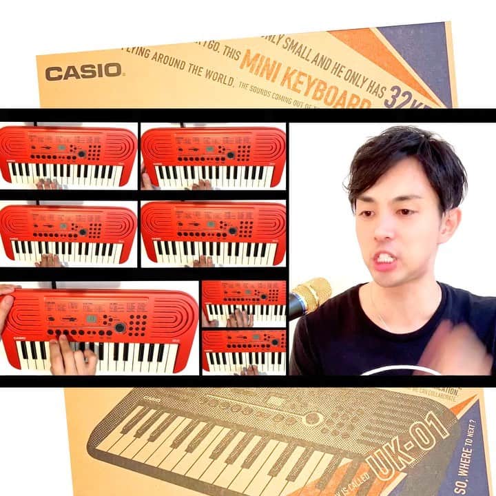 𝐑𝐄𝐀𝐓𝐌𝐎のインスタグラム：「CASIOさんからいただいた新しいミニキーボード「UK-01」で、「きらきら星」をカバーしてみました。 ただいま、CASIOさん @casio_music_japan による #おうちできらきら星を弾いてみよう キャンペーンが実施中！詳細は下までスクロールしてご覧ください。  このUK-01、鍵盤楽器から、ベース、パーカッションにSEまで、かなり豊富な音源が搭載されている上、そのどれもがソフトウェア音源やシンセの音源とも違う「UK-01らしい」音。楽曲制作に大活躍です。 僕は、それら豊富な音源ライブラリをすべて試聴してから好きな音をピックアップ、このカバーを制作しました。  機能面だけでなく、綺麗なレッドのボディ、ヴィンテージ調の白鍵の色、そしてサイズ感と、ルックスもとても可愛い！ミュージシャンは、楽器や機材のデザインで創造を駆り立てられることもしばしばなので、この可愛いデザインは素晴らしいです。  11/18まで、抽選で40名の方にこのUK-01をプレゼント！というキャンペーンが進行中なので、ぜひ奮って参加のうえUK-01をゲットしていただきたいです🔥  ・・・ 【キャンペーン詳細】  ＼フォロー&コメントで応募🎁11/18迄／ 🔹おうちで「きらきら星」を弾いてみよう！プレゼントキャンペーン🔹 CASIO Music Japanアカウントをフォロー＆コメントで、カシオ電子楽器40周年にちなんで、抽選で40名様に、大人気のミニキーボード「UK-01」をプレゼント🎁🎁🎁 皆さんもおうちで弾いてみよう⭐ . 以下の応募詳細をお読みになり、ご応募下さい。 たくさんのご応募、お待ちしております😊❣️ . . ＜応募詳細＞ ■応募方法 当Instagramページをフォローし、このプレゼントキャンペーン記事のコメント欄に「UK-01 応募」とご連絡ください。 ■応募受付期間 2020年10月19日（月）～2020年11月18日（水）23時59分まで ■プレゼント賞品 【カシオ ミニキーボード UK-01】40名様 ■当選者発表 2020年11月27日（金）予定 厳正なる抽選後、キャンペーン事務局より当選者にメッセージを送信致します。そのメッセージ内にあるURLにアクセスして頂き、発送先等の必要事項を入力して下さい。入力漏れ等がありますと発送できない場合がありますのでご注意ください。 ※ご当選者の必要事項入力受付期限は、12月4日（金）23時59分までとさせていただきます。期限を過ぎますと当選の権利が無効となりますので予めご了承ください。 ■当選賞品の配送について ・当選賞品の配送は12月中旬を予定しています。 ・住所不明や長期不在により配達ができない場合は、当選の権利が無効となります。 ・キャンペーンへのご応募は日本国内に在住の方、また、賞品の発送は日本国内に限らせていただきます。 ■個人情報の取り扱いについて お送りいただきました個人情報は賞品送付のために利用します。個人情報は第三者に提供することはありません。 ■注意事項 ・本キャンペーンはInstagramが運営するものではありません。 ・投稿するにあたって、投稿者に万が一何らかの損害が生じた場合においても、弊社は責任を負いかねます。  #casio #カシオ #おうちできらきら星を弾いてみよう　 #きらきら星 #music #音楽 #演奏 #playmusicathome #uk01 #キーボード #ミニキーボード #キャンペーン実施中 #キャンペーン企画 #プレゼントキャンペーン #カシオ電子楽器40周年 #anniversary #casio #uk01  #プレゼントキャンペーン #pr #カシオ電子楽器40周年 #beatbox #keyboard #keyboards #keyboardist #ビートボックス」