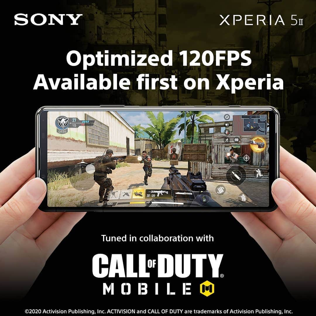 Sony Mobileさんのインスタグラム写真 - (Sony MobileInstagram)「Enjoy a new gaming experience in 120 FPS. Featured on Call of Duty: Mobile's multiplayer mode in collaboration with Sony Mobile. Available first on Xperia!   #Xperia5ll #Xperia #CODMobile #SonyXperia #Gaming #MobileGaming」10月29日 21時11分 - sonyxperia