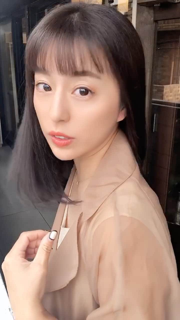 橋本真依のインスタグラム：「この曲使いたかっただけ動画💓  #髪切った」
