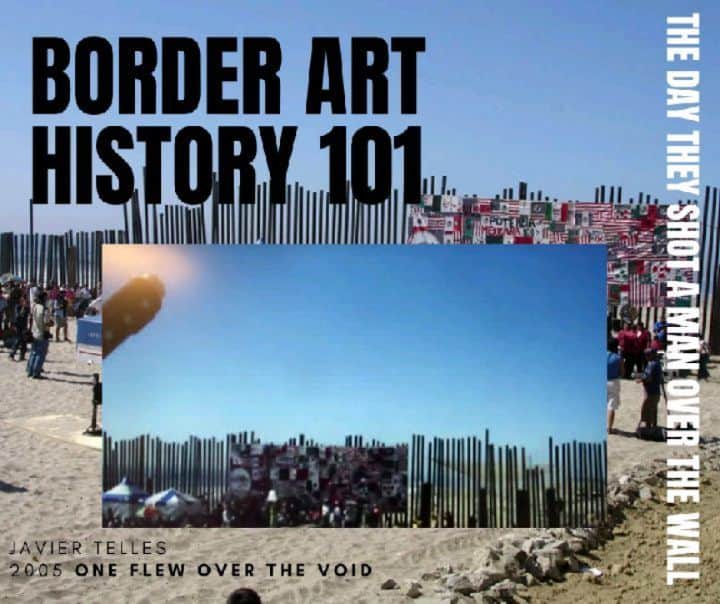 のインスタグラム：「Hi everyone, @tanyaaguiniga here… sharing with you my one of my greatest sources of inspiration, solace and my true foundation: Border Art. Here are a few highlights of US/Mexico border art installations.  Some videos you MUST check out are of Telles’ piece: http://artofthemooc.org/wiki/one-flew-over-the-void/ And Ruben Ortiz Torres’ whole video of the border patrol low rider: https://www.youtube.com/watch?v=nLSi7LMkOPk&feature=emb_logo Look up Marcos Ramirez ERRE, he’s a true gift & prolific/masterful border artist  If you are interested in diving deeper, look up InSite Biennial and BAW/TAF… we will also be sharing a reading list with you all tomorrow! Saludos! Tanya」