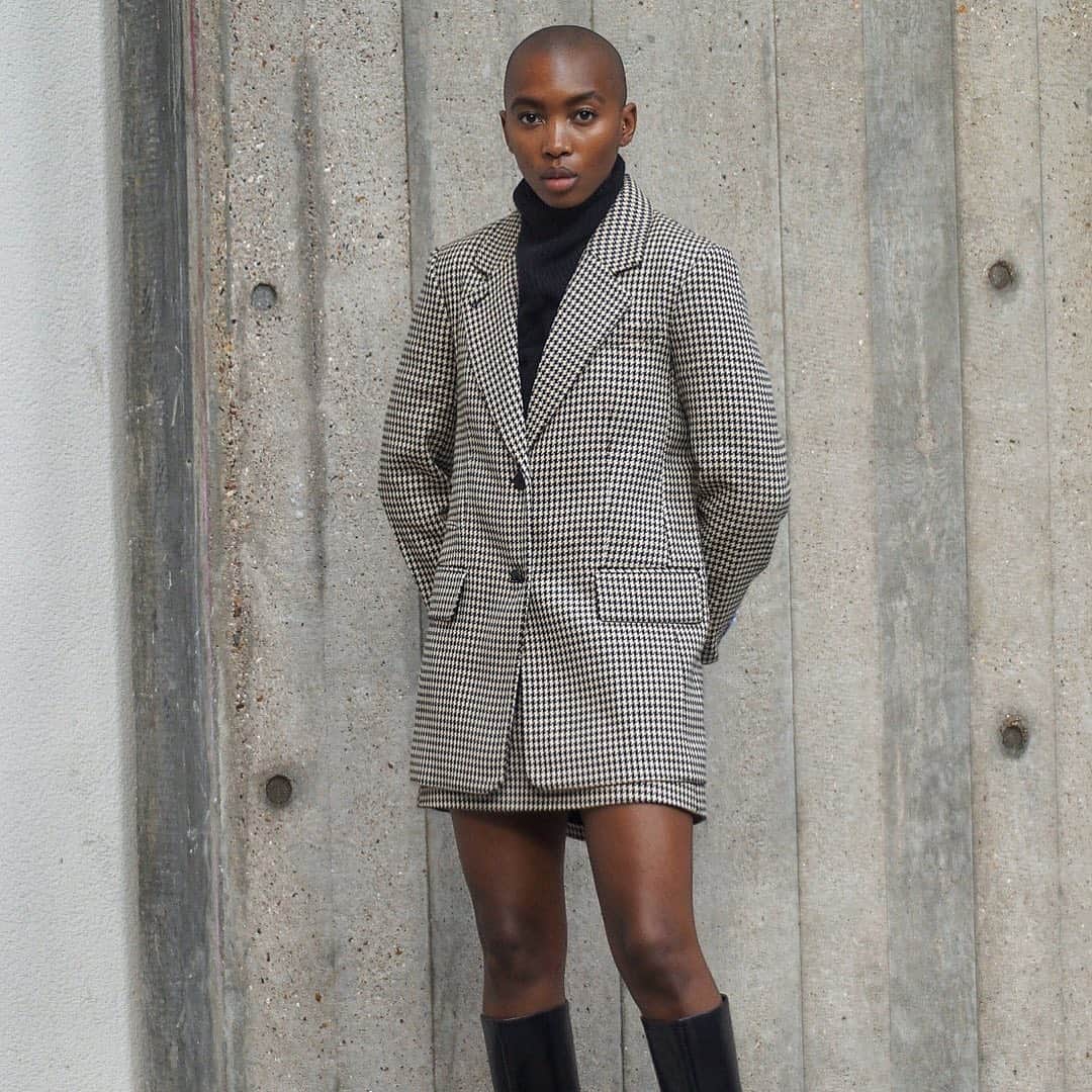 Club Monacoのインスタグラム：「Current obsession: Houndstooth. Each piece serves a purpose when paired together or worn apart—making for endless outfits all season long. #FriendsOfClub」