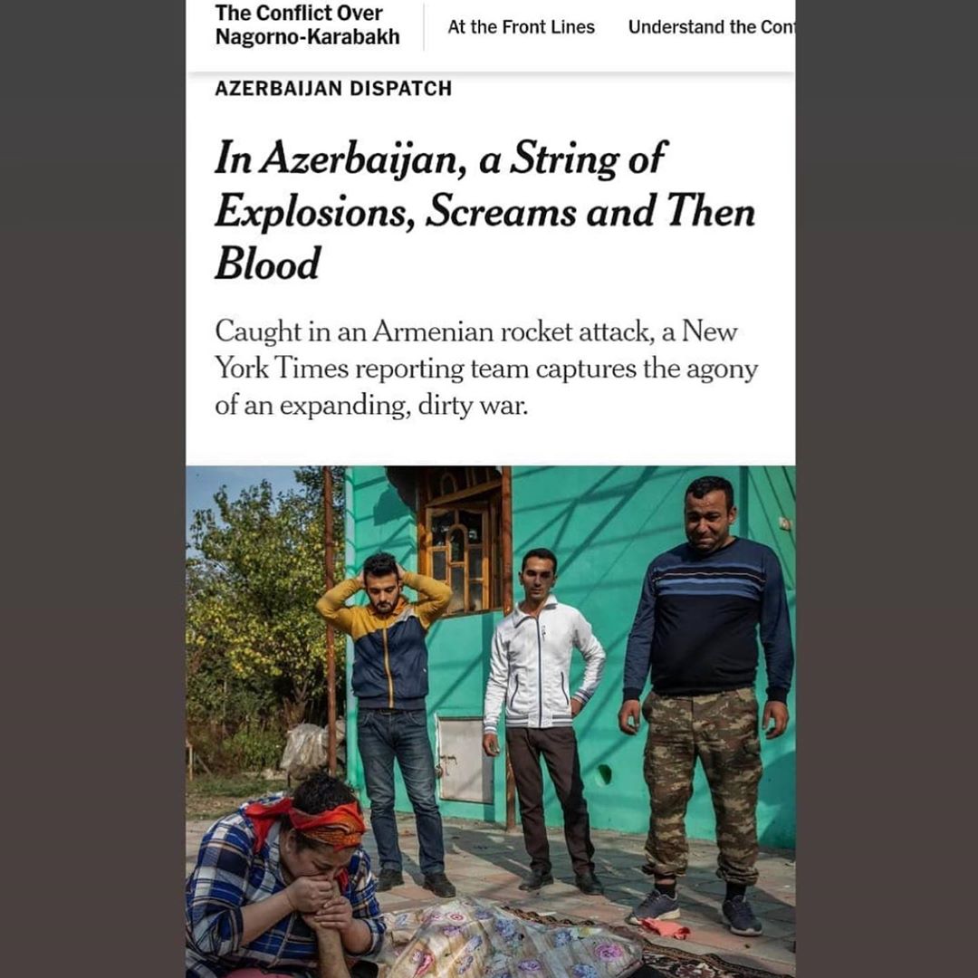WildLifeのインスタグラム：「Armenians that keep on saying (read lying) that there are no proofs, that they are peaceful and that there are no intentional journalists in Azerbaijan allowed to cover the ongoing situation. Well, here is yet another proof of your empty talks. Just compare all their accusations that are not backed up by a single proof or factual argument (except for "the whole world knows" and "everybody says") and see how everything we say and do is backed up by the International Law, International organizations and actual facts that you only have to open your eyes to be able to see. By @adnanhuseynn  #StopArmenianTerror  #StopArmenianOccupation  #StopArmenianAggression  #KarabakhisAzerbaijan  #PrayForBarda」