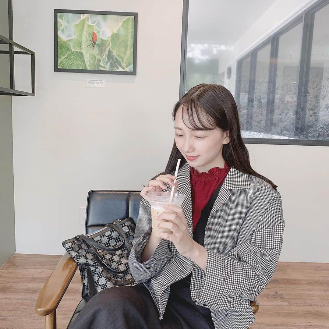 児玉祐莉乃のインスタグラム：「いつかのオーディションの日☕  #model#タレント#名古屋#栄cafe」