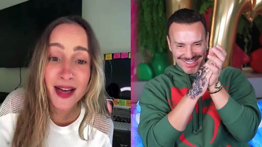 Claudia Leitteのインスタグラム：「Se isso tivesse sido combinado, não teria dado tão certo! Foi sem filtro e a única coisa que pesou foi o trio no dia em que @matmazzafera passou por lá 🤣 Até o MKT espontâneo do @pampamoficial brotou na Terra das fadinhas rsrs Corre no canal do YouTube desse rapazinho maravilhoso e vem se divertir com a gente!」