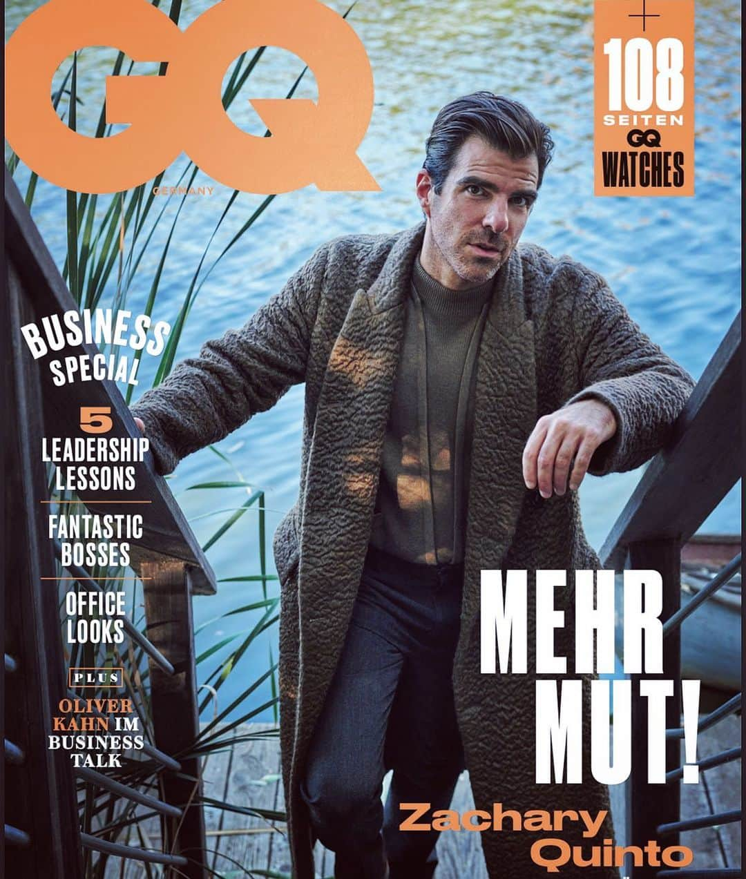 ザカリー・クイントのインスタグラム：「@gq_germany man of the year cover... what a distinguished honor. thank you to everyone at the magazine for recognizing my creativity and my activism.   📸: @ericraydavidson  👔: @styleitholmes  💇🏻‍♂️: @patriciamoralesla」