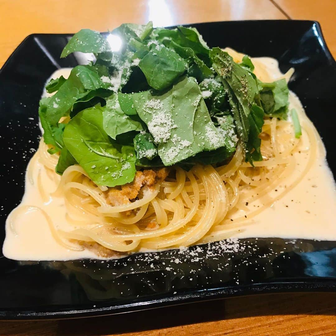 Q太郎さんのインスタグラム写真 - (Q太郎Instagram)「#さいたま市#浦和区#elan#エラン#仕事前に#食事#イタリアン#パスタ#マグロとアボカドのサラダ仕立て#白金豚のグリル#ウニのパスタ#マルゲリータ」10月29日 23時39分 - qtaro.jun