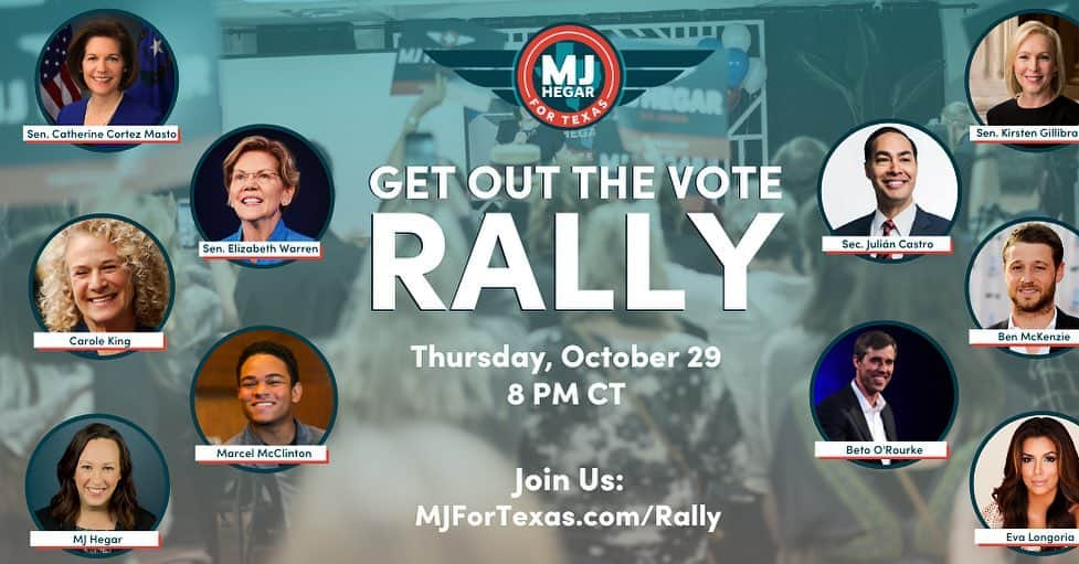 ベンジャミン・マッケンジーさんのインスタグラム写真 - (ベンジャミン・マッケンジーInstagram)「TONIGHT. Join us and #turntexasblue!MJForTexas.com/Rally」10月29日 23時33分 - mrbenmckenzie