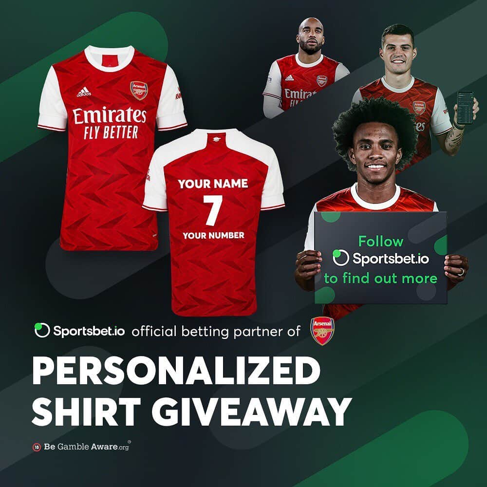 アーセナルFCさんのインスタグラム写真 - (アーセナルFCInstagram)「🎁 Make this #UEL matchday special by winning a personalised shirt!   🤝 Follow @sportsbet.io to find out more!   👆 Don’t miss out on this unique opportunity!   #sportsbetio」10月30日 0時18分 - arsenal