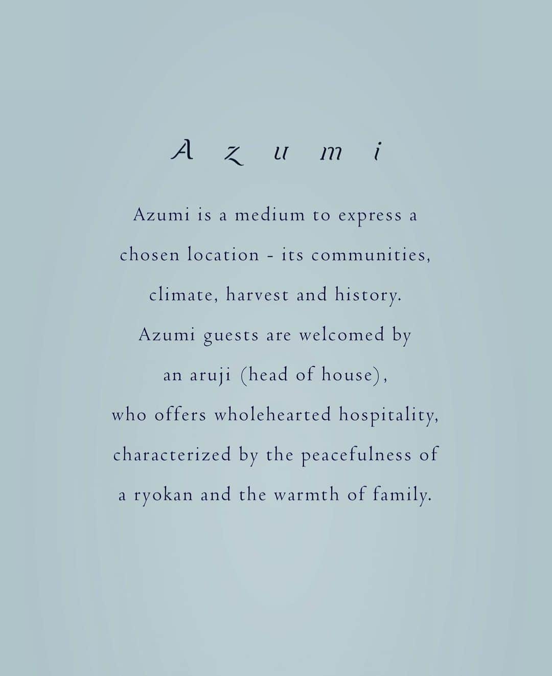 川上俊のインスタグラム：「New project:  Azumi @azumi.______  -  Adrian Zecha, Founder of Aman, alongside Japanese hospitality group Naru Developments, announce the launch of their new brand Azumi. The brand will offer a fresh take on the Japanese ryokan by combining the wholehearted, personal hospitality that characterizes a traditional stay with the best elements of the global hotel experience. The first Azumi property is scheduled to open in the Setouchi Region of Japan in Spring 2021.  -」