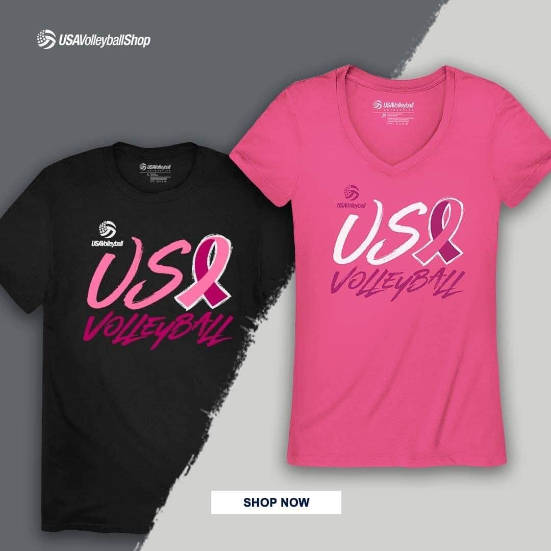 USA Volleyballさんのインスタグラム写真 - (USA VolleyballInstagram)「We are nearing the final day to purchase your t-shirt for Breast Cancer Awareness and have 10% of the proceeds donated to the Susan G. Komen Foundation! Offer expires October 31.  Pick up your shirts and shop more of the latest styles, link in bio! #breastcancerawareness」10月30日 1時00分 - usavolleyball