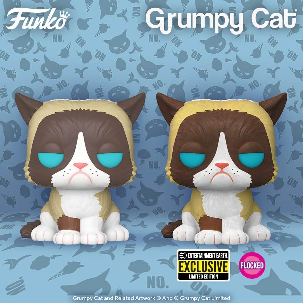 Grumpy Catのインスタグラム：「😾 Happy #NationalCatDay! Coming soon: Funko Pop! Icons: Grumpy Cat 🐾. Pre-order yours now! http://grumpy.cat/FunkoPop (Link in Bio) #Funko #FunkoPop #Pop #GrumpyCat #catsofinstagram」