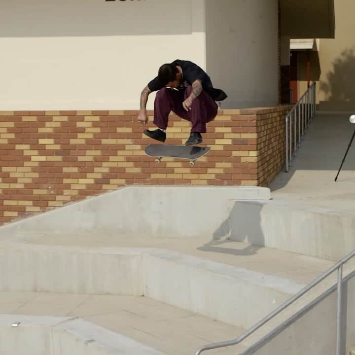 のインスタグラム：「/// @milessilvas going in on his new @spitfirewheels part. Now playing on @thrashermag. • #adidasSkateboarding」