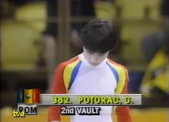 のインスタグラム：「Often overshadowed by Silivas and Dobre, Gabriela Potorac was an integral part of the Romanian team 🇷🇴 A strong all-arounder, Gabi was most successful on beam and vault. - At the Seoul Olympics Gabi was one of a handful of gymnasts to do a double twisting Yurchenko. She stuck both vaults in finals and won a 🥈 🇰🇷 - - - Featured Competition: 1988 Olympic Games  - - #gymnastics #gymnasticsvideos #gymnasticshighlights #artisticgymnastics #floor  #vault #parallelbars #pbars #horizontalbar #highbar #balancebeam #unevenbars #tumble #stick #flip #trampoline #handstand #strength #flexibility #balance #fitness #usagymnastics #muscle #mag #trampoline #gymnast #gymvids #athlete #gimnasia」