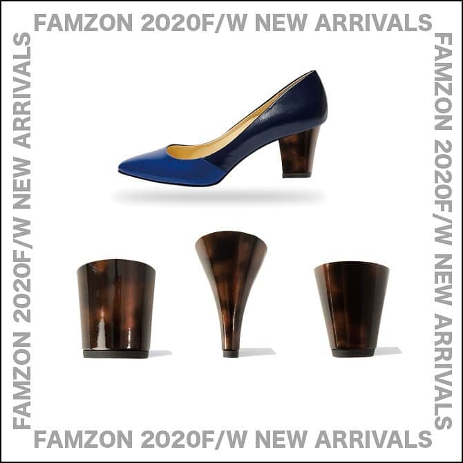 FAMZON (ファムゾン) のインスタグラム：「👠NEW ARRIVALS👠﻿ ﻿ FAMZON 2020秋冬ヒール第一弾を販売開始しました！﻿ FAMZONのアイコニックデザインであるバイカラーで人気のボディ、ROMMYに合わせてご紹介します👠﻿ ﻿ FAMZON初のべっこう柄が登場。﻿ ツヤのあるエナメル風の表面に散りばめられた細かなラメが、光沢感をいっそう引き立てます✨﻿ ﻿ #famzon #ファムゾン #着せ替えヒール #靴 #ヒール」