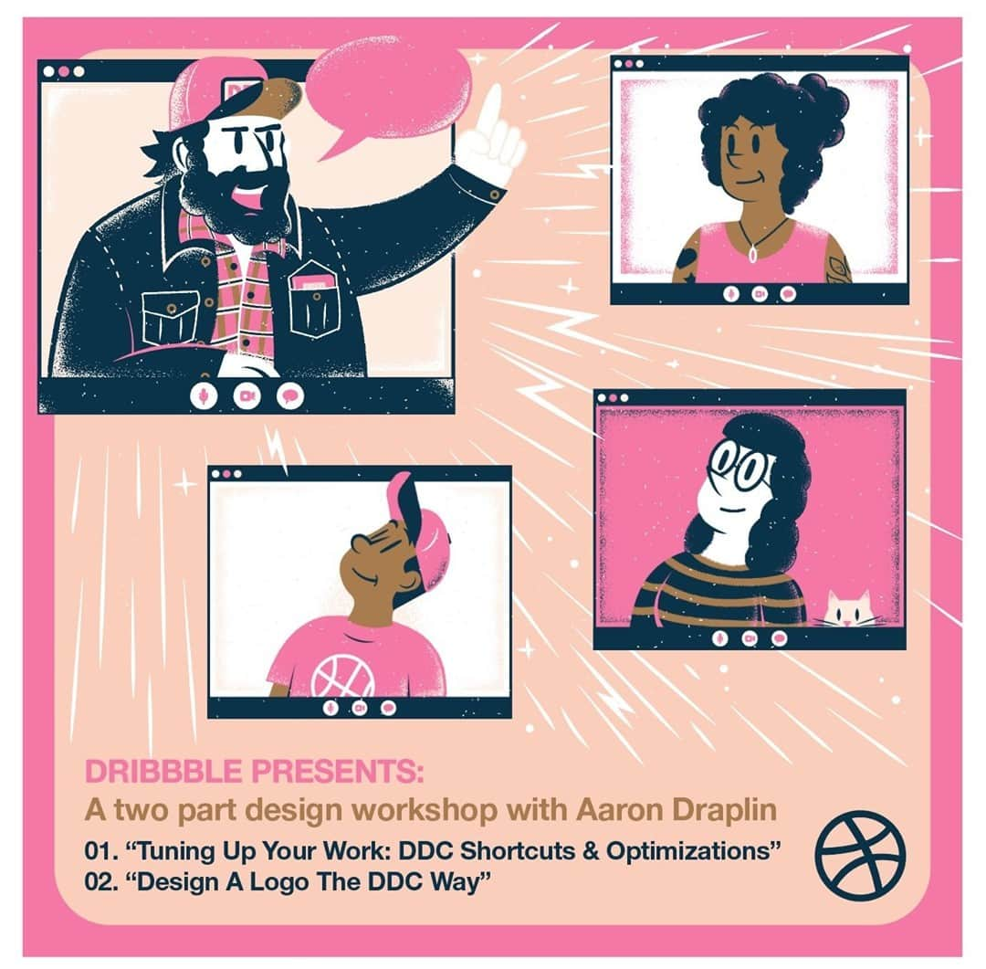 Dribbbleさんのインスタグラム写真 - (DribbbleInstagram)「🤓 Designers! Are you ready to flex your creative muscles and learn alongside one of the most in-demand design practitioners around? Dribbble is stoked to present... ⠀ ⠀ ✨ A TWO-PART DESIGN WORKSHOP WITH AARON DRAPLIN ✨⠀ ⠀ Joining us on November 19 is none other than our friend Aaron James @Draplin, sole proprietor of Portland, Oregon’s Draplin Design Company. In this exclusive Dribbble workshop, Aaron will show you how to take control of your creative workflow with the best tricks and tips the Draplin Design Company puts to use every single day. ⠀ ⠀ Hit the link in our bio for the full workshop details and snag your ticket before they’re gone! ⠀ ⠀ #design #dribbble #graphicdesign #logodesign #designers」10月30日 3時30分 - dribbble