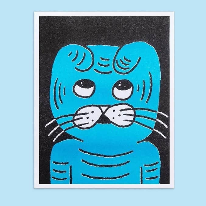 のインスタグラム：「It’s National Cat Day! Great timing, @throwandco just posted a sale for their animal #risograph set of prints by myself @msjordankay @fanny.luor and @luismendo! You can also pick up many other #cheetochan arts by clicking on the shop link on my website, jgspdx.com」
