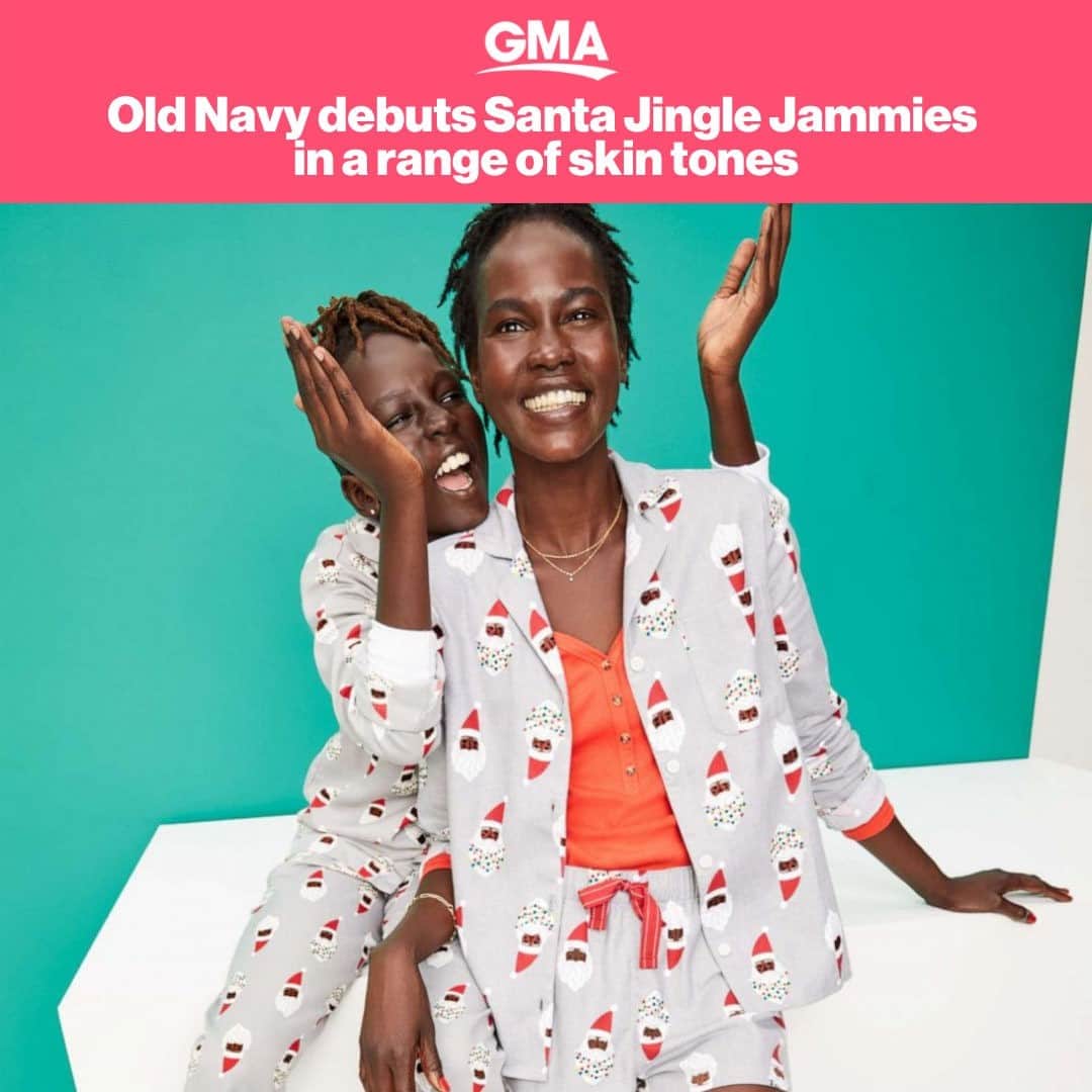 Good Morning Americaさんのインスタグラム写真 - (Good Morning AmericaInstagram)「Old Navy releases Jingle Jammies and Cozy Socks in a range of skin tones ahead of the holidays! SHOP THE LOOK AT OUR LINK IN BIO! #pjs #pajamas #christmas」10月30日 4時00分 - goodmorningamerica