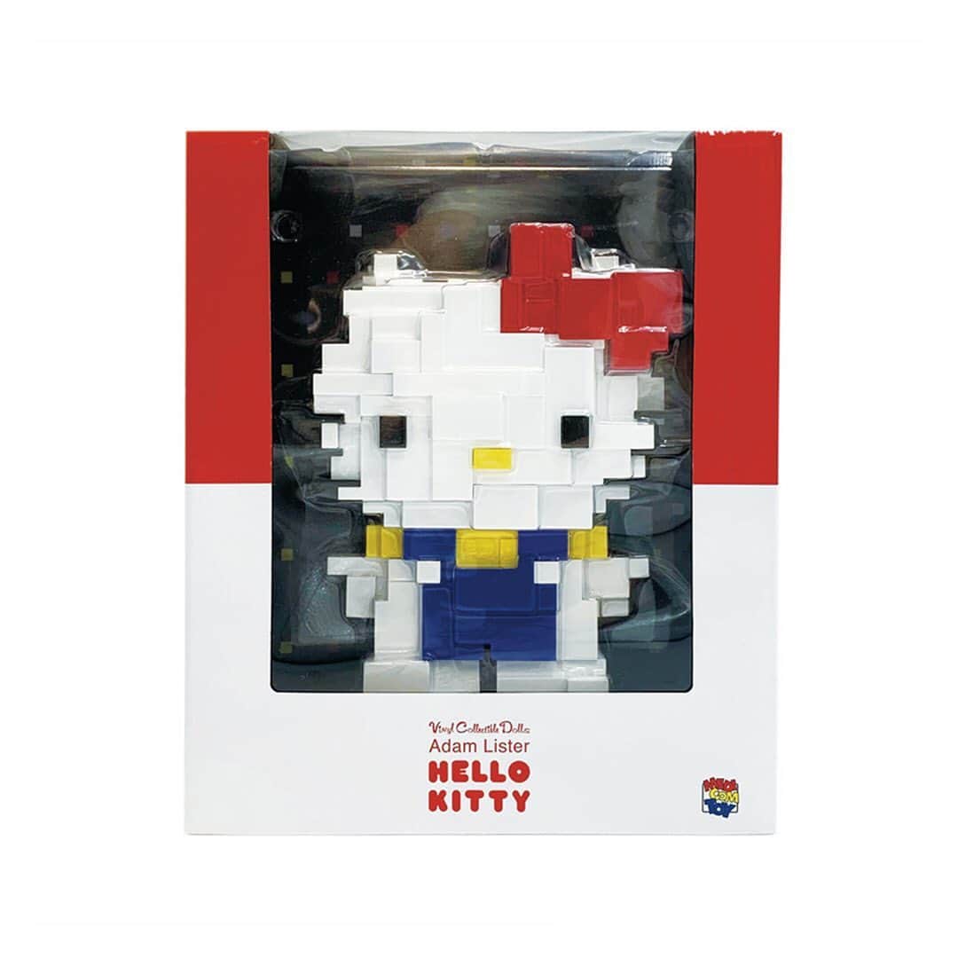 HYPEBEASTさんのインスタグラム写真 - (HYPEBEASTInstagram)「@hypebeastart: Adam Lister (@listergallery) has returned with an official collaboration between @sanrio and @medicom_toy. The project consists of a limited edition vinyl statue of a pixelated, geometric Hello Kitty. From the red bow to the blue overalls, Lister interprets the famous fictional character in his signature 8-bit elements as observed in his original watercolor paintings. The collectible was initially inspired by his daughter’s favorite cartoon, Hello Kitty. Check the link in bio for release info.⁠⠀ Photo: Adam Lister⁠」10月30日 4時21分 - hypebeast